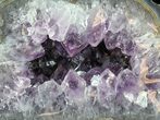 Purple Amethyst Geode with Large Crystals - Uruguay #46263-2